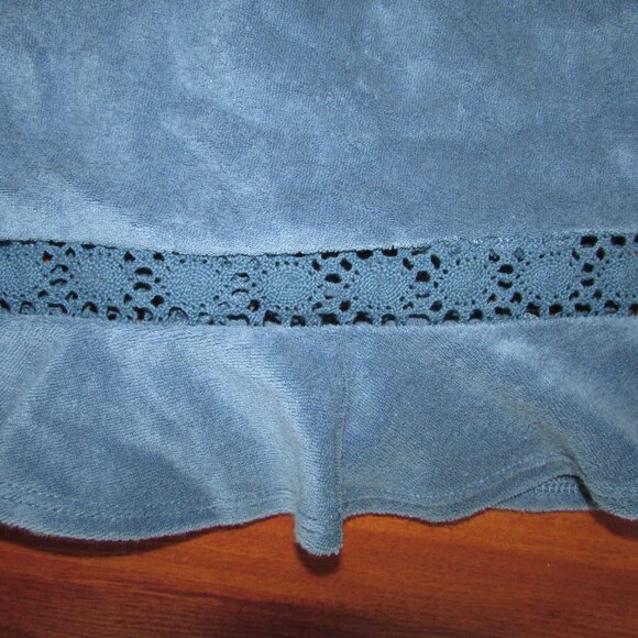 Anne Cole Blue Terry Coverup Skirt - XL - NEW - Picture 3 of 7